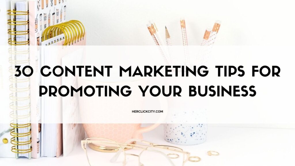 blog post header for content marketing tips