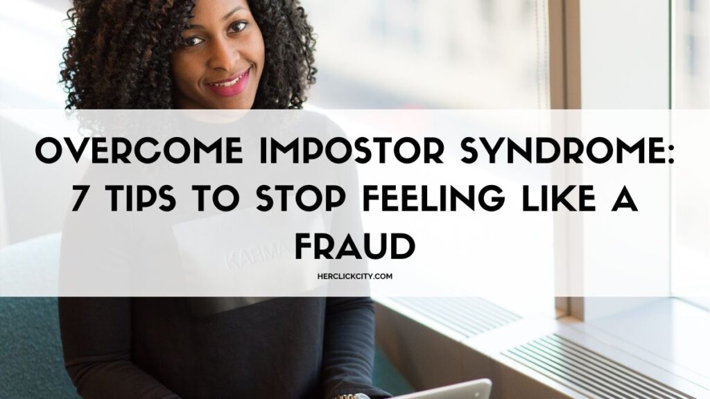 blog post header image for overcome impostor syndrome