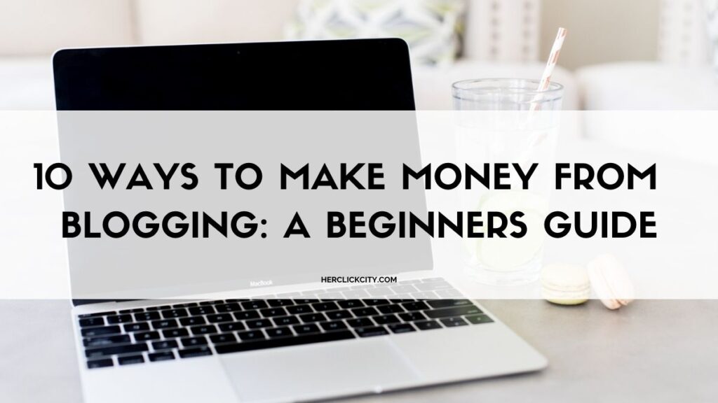 blog post header for make money from blogging - blog post header