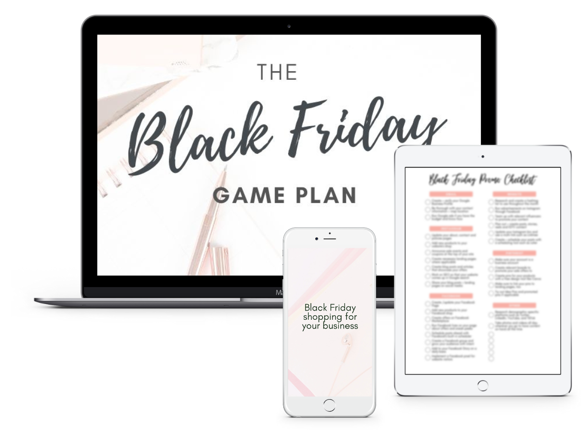 black friday courses sale: The Black Friday Game Plan product mockup